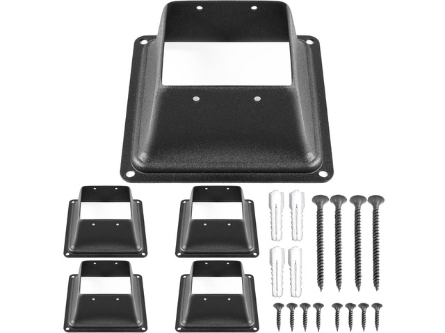 VEVOR Deck Post Base Post Base Skirt 5 Pcs Post Support Flange 4 X 4' Base
