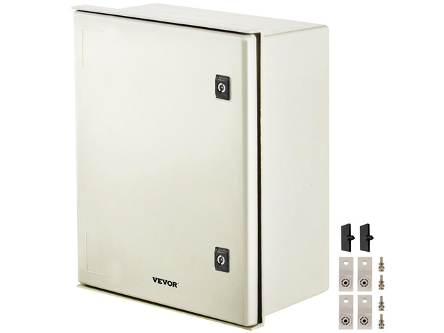 Vevor Fiberglass Enclosure Electrical Enclosure Box 19.7 X 15.7 X7.9' Wall Mount