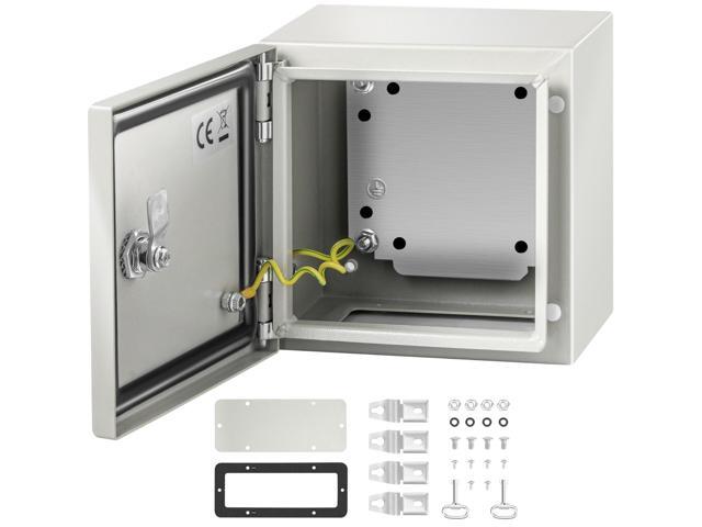 VEVOR 8 X 8 X6'' Carbon Steel Electrical Enclosure Wall Mount Junction Box Ip65