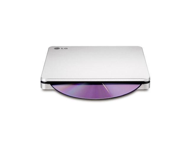 LG Storage GP70NS50 External Slim DVDRW 8X Silver Slot-in USB Cyberlink Retail