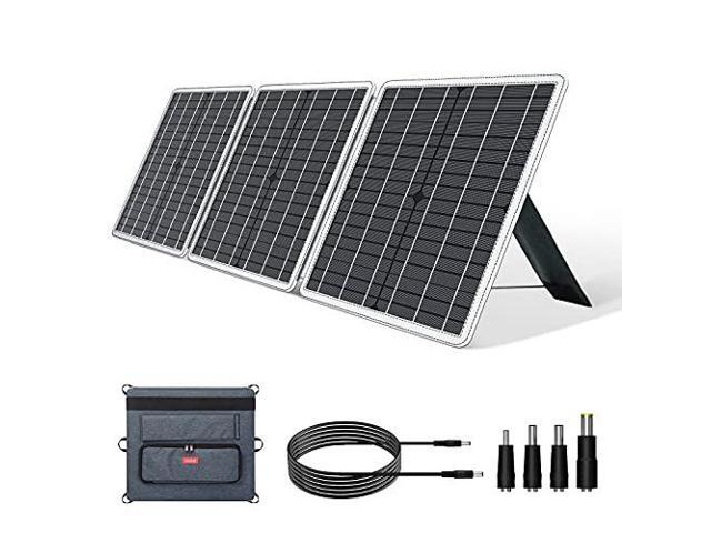 GOFORT 60W 18V Portable Solar Panel, Foldable Solar Charger with USB, 18V DC, QC 3.0 Output