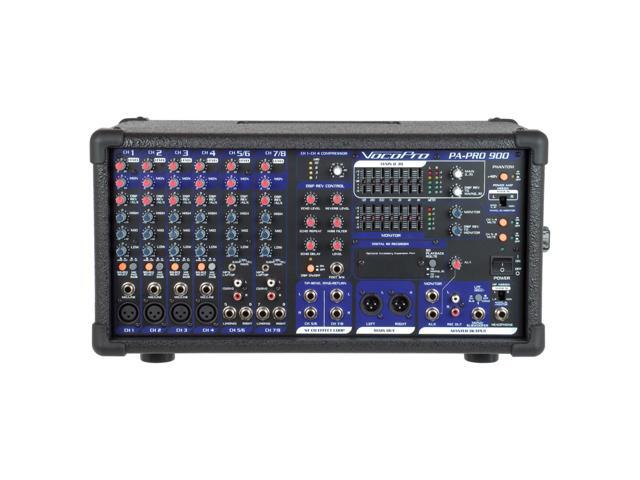 PA-PRO-900-BT - 900W Professional P. A. Mixer with Bluetooth receiver