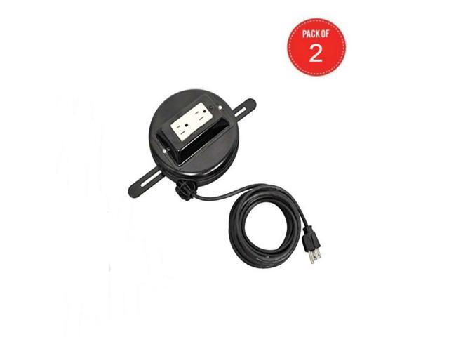 LUXOR RE20 Retractable Power Cord, 20' (pack of 2)