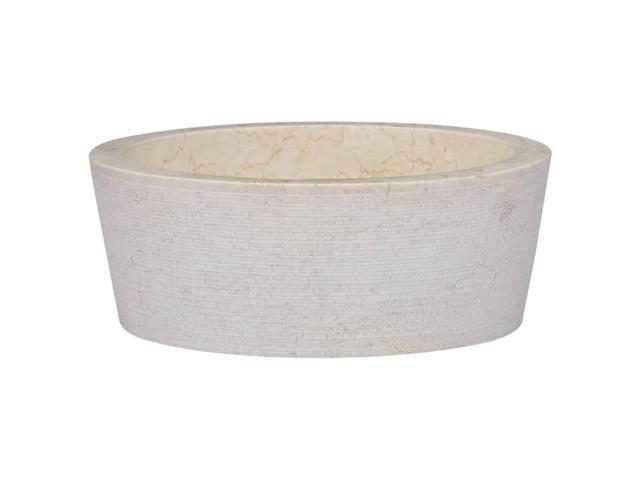 vidaXL Sink Cream 27.6'x5.9' Marble