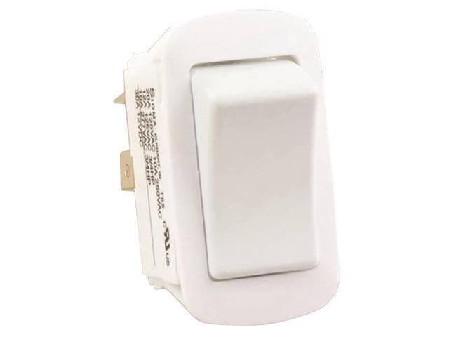 JR Products 14015 Water-Resistant SPST On/Off Switch - White