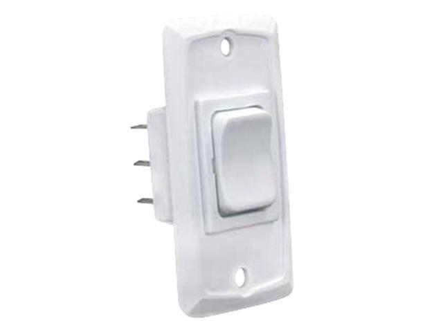 JR Products 12835 Momentary-On/Off/Momentary-On Switch - White