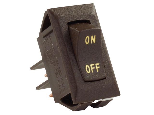 JR Products 12605 Labeled On/Off Switch - Brown