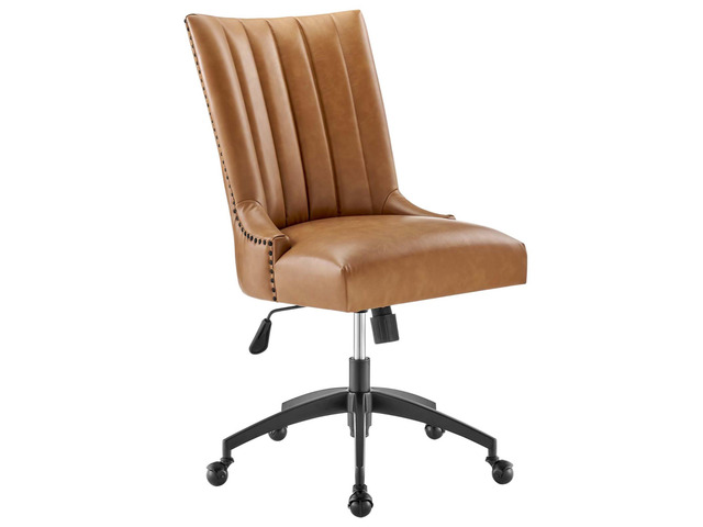 Empower Channel Tufted Vegan Leather Office Chair