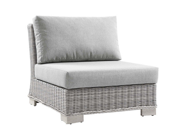 Conway Outdoor Patio Wicker Rattan Armless Chair