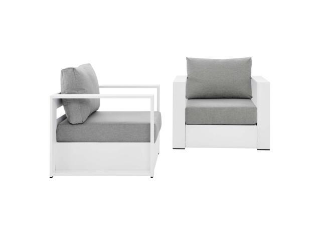 Tahoe Outdoor Patio Powder-Coated Aluminum 2-Piece Armchair Set