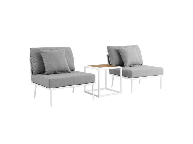 Stance 3 Piece Outdoor Patio Aluminum Set