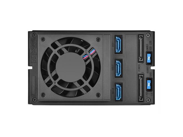 Two 5.25' device bay to three 3.5' SAS-12G / SATA 6Gbit/s trayless hot-swap cage