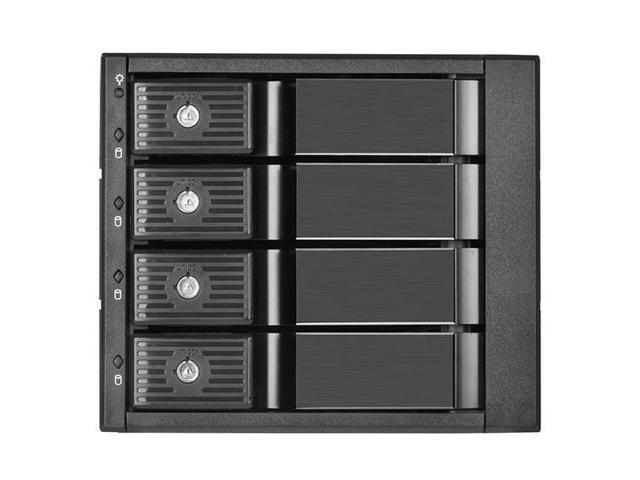 Three 5.25' device bay to four 3.5' SAS-12G / SATA 6Gbit/s trayless hot-swap cage