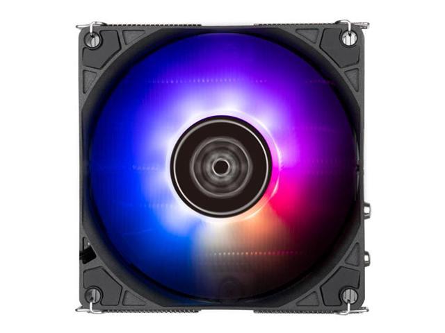 Horizontal CPU cooler with 4 heat-pipes and 92mm PWM ARGB fan