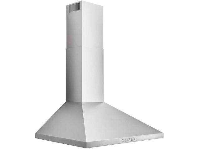 Broan BWP2304SS 30 inch Stainless Convertible Wall-Mount Pyramidal Chimney Range Hood