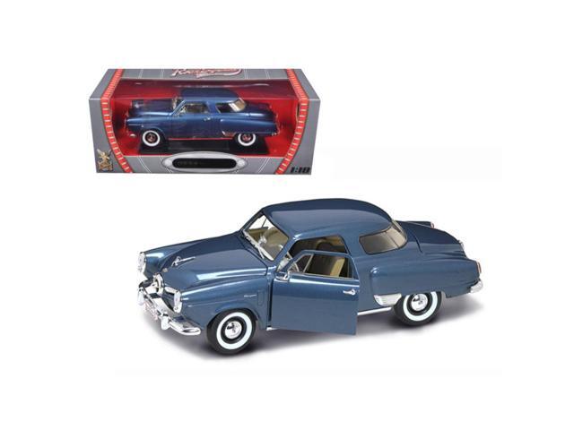 1950 Studebaker Champion Blue Metallic 1/18 Diecast Model Car by Road Signature