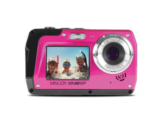 Minolta - MN40WP 48.0 Megapixel Waterproof Digital Camera - Pink - image 6