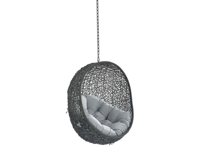 Hide Sunbrella Fabric Swing Outdoor Patio Lounge Chair Without Stand Gray Gray