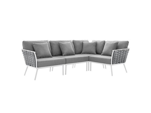 Stance Outdoor Patio Aluminum Large Sectional Sofa