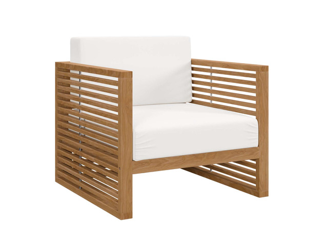 Carlsbad Teak Wood Outdoor Patio Armchair