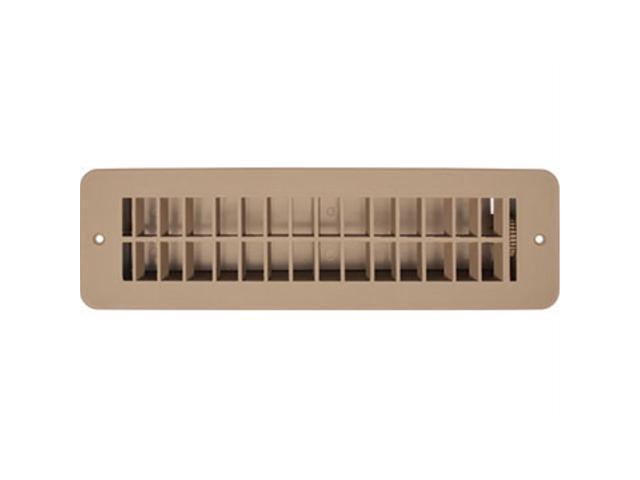 RV Designer H861 Plastic Dampered Vent Register - 2.25 x 10, Tan