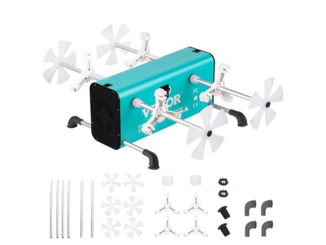 VEVOR 4 Cup Turner, 2 Speeds Multiple Tumbler Spinner Rotator Machine Kit with 4 Removable and Adjustable Arms, Mute Motor, Aluminum Alloy Frame, 4...