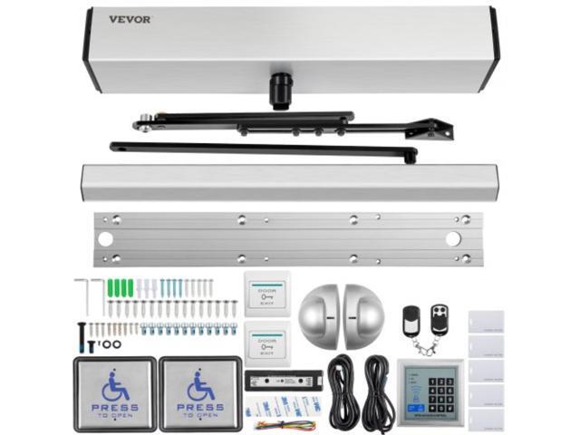 VEVOR Automatic Door Opener, 100-240V for Max.220lbs Doors, Swing Door Operator for Disabilities w/ 2 Wireless Remotes, 2 Exit Buttons, Keypad, 5.