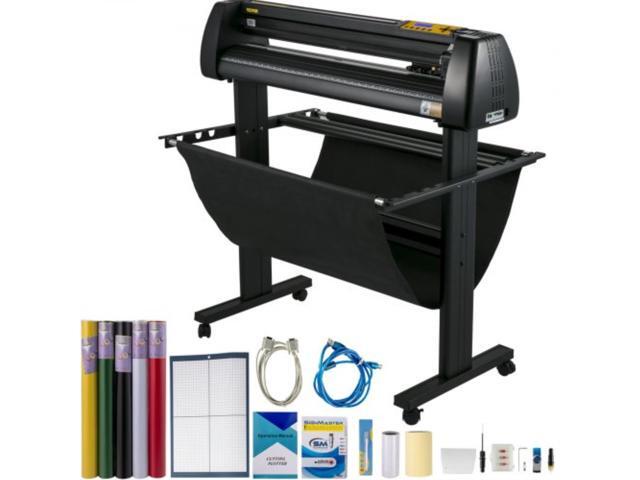 VEVOR Vinyl Cutter 34Inch Bundle, Vinyl Cutter Machine Manual Vinyl Printer LCD Display Plotter Cutter Sign Cutting with Signmaster Software for.