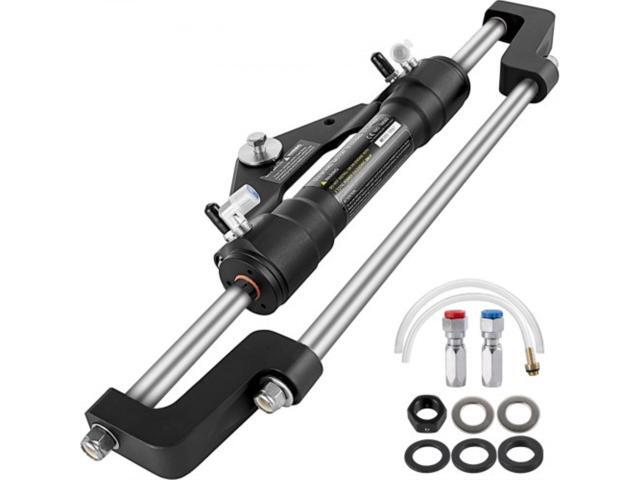 VEVOR Hydraulic Steering Cylinder 300HP, Hydraulic Steering, Front Mount, Hydraulic Outboard Steering Cylinder for Marine Boat Steering System