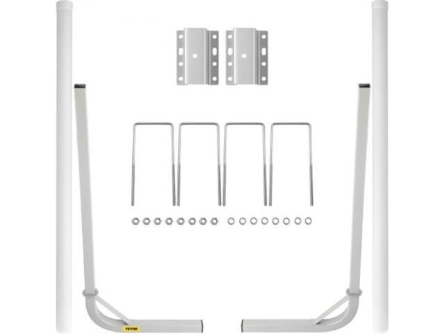 VEVOR Boat Trailer Guide-on, 60', 2PCS Steel Trailer Post Guide ons, w/White PVC Tube Covers, Complete Mounting Accessories Included, for Ski Boat,.