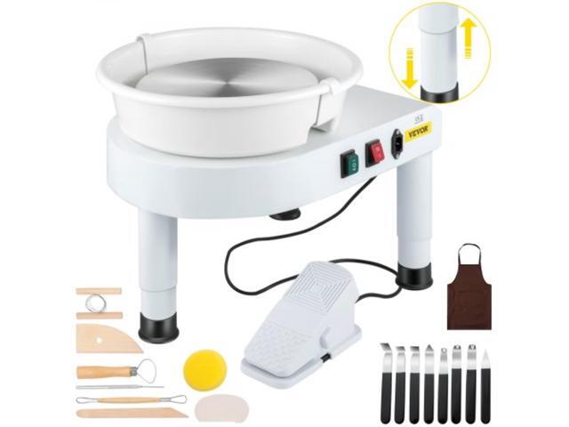 VEVOR Pottery Wheel 11in Ceramic Wheel Machine Lift Legs Foot Pedal DIY Tool Kit