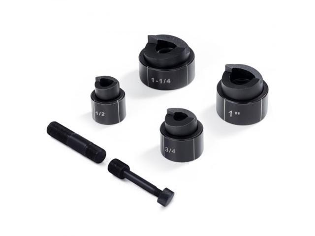 VEVOR Hydraulic Knockout Punch Driver Kit Hole Tool 4 Die 1/2', 3/4', 1', 1-1/4'