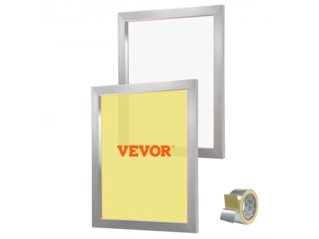 Screen Printing Kit, 2 Pieces Aluminum Silk Screen Printing Frames, 20x24inch Silk Screen Printing Frame with 160 Count Mesh, High Tension Nylon...