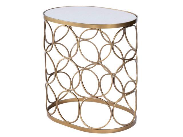 Butler Specialty Company, Talulah Oval Marble Accent Table, Gold
