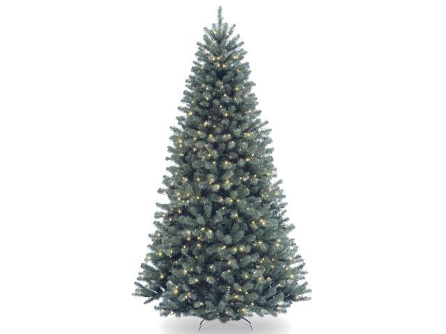 National Tree Company NRVB730665 6.5 ft. Pre-Lit North Valley Spruce Blue Tree - 42' x 42' x 78' - Blue Tree, Green Tree Stand