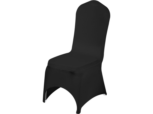 VEVOR 50pcs Stretch Spandex Universal Chair Cover Black Durable Xmas Decoration Formal