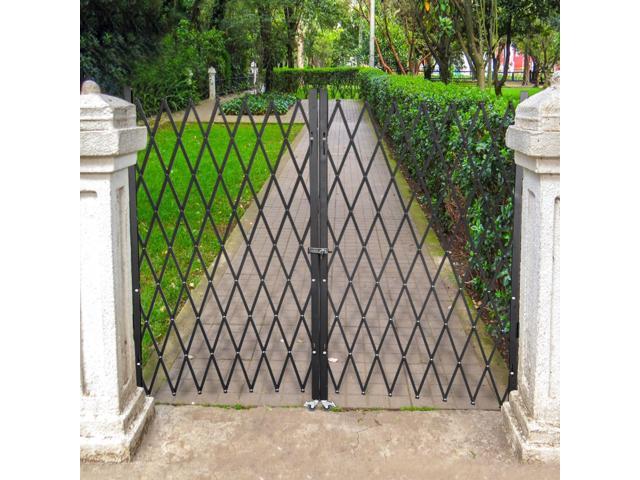 Vevor Double Folding Security Gate Folding Door Gate 6-1/2'h X 12'w Scissor Gate