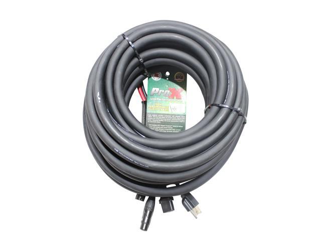 ProX XC-XLREC50 50 IEC Female to NEMA 15P (14AWG) & XLR-M to XLRF (20AWG) Balanced High Performance Audio/Power Cable - image 3