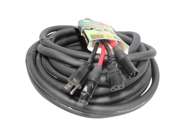 ProX XC-XLREC50 50 IEC Female to NEMA 15P (14AWG) & XLR-M to XLRF (20AWG) Balanced High Performance Audio/Power Cable - image 2