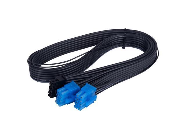 Silverstone 2 x PCIe 8 pin (PSU) to 12+4 pin (GPU) 12VHPWR PCIe Gen5 Cable