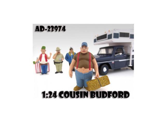 Cousin Budford 'Trailer Park' Figurine For 1:24 Diecast Model Cars By American Diorama 23974