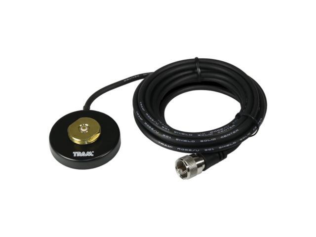 Tram 1228-UHF UHF Strong 2-1/2-In. NMO Magnet Mount for High Frequencies, 12-Ft. Cable with PL-259 Connector (Black)