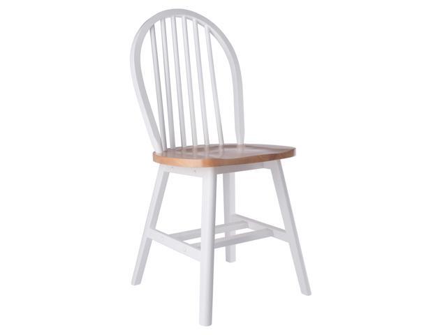 Windsor 2-Pc Chair Set, Natural and White