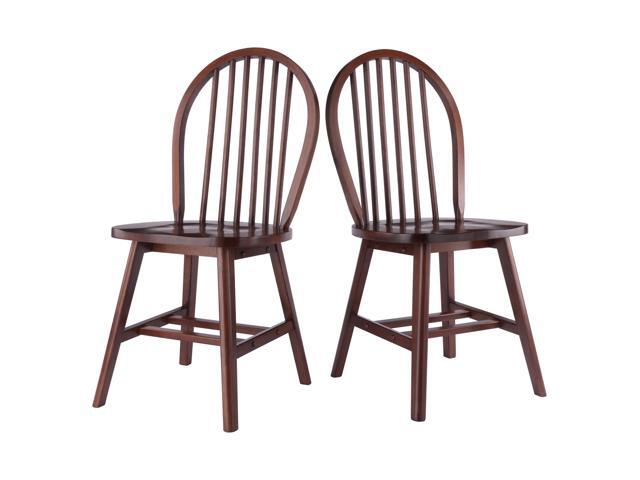 Windsor 2-Pc Chair Set, Walnut