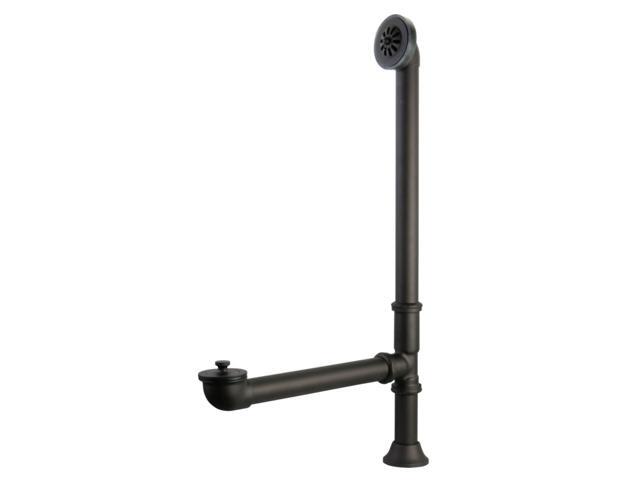 Kingston Brass CC208 Vintage Exposed Brass Clawfoot Tub Drain with 27' Max Heigh, Oil Rubbed Bronze