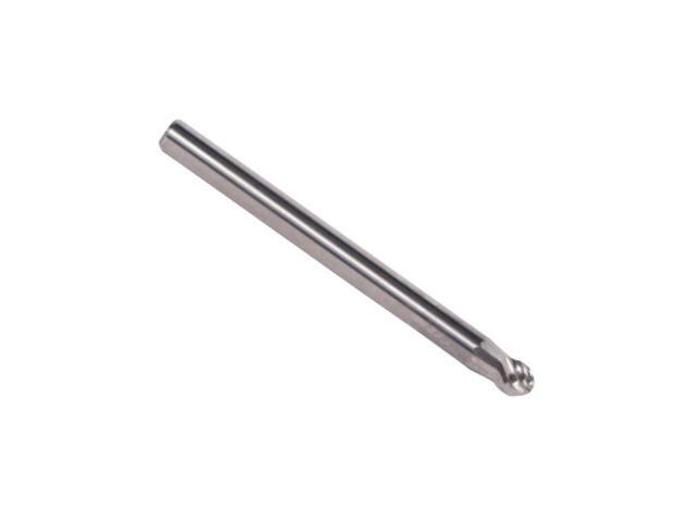 Drill America DUL Series Solid Carbide Miniature Bur, Double Cut, SD81 Ball End, 3/16' Shank, 3/16' Head Diameter, 3/16' Cutting Length (Pack of 1)
