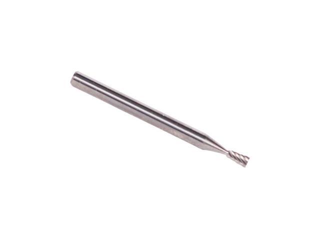 Drill America DUL Series Solid Carbide Miniature Bur, Double Cut, SN51 Inverted Cone, 1/8' Shank, 1/4' Head Diameter, 1/4' Cutting Length (Pack of 1)