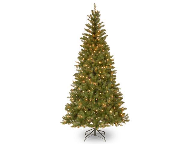 National Tree Company AP730065 6.5 ft. Pre-Lit Aspen Spruce Slim Tree - 42' x 42' x 78' - Green Tree, Green Tree Stand