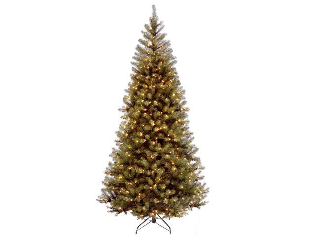 National Tree Company AP730060 6 ft. Pre-Lit Aspen Spruce Slim Tree - 38' x 38' x 72' - Green Tree, Green Tree Stand