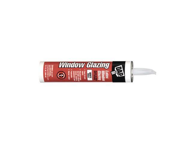 DAP 12108 Acrylic Latex Sealant, 10 oz, Cartridge, White, Acrylic Latex Base,